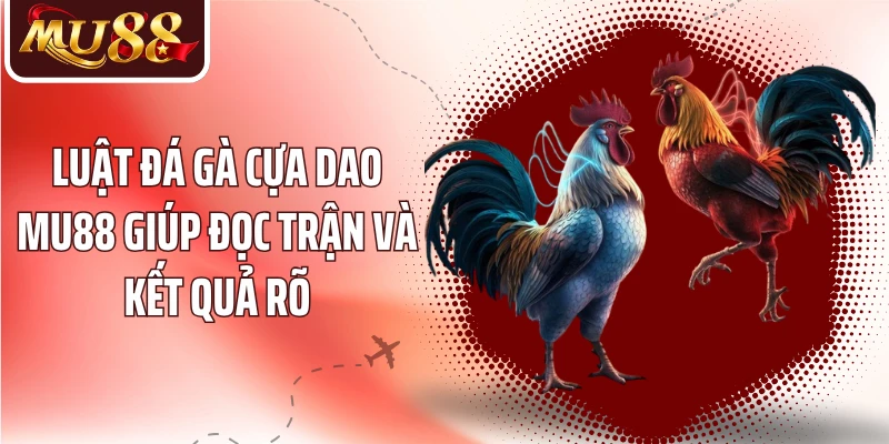 Đá Gà Cựa Dao MU88 - Hiểu Luật Trận Và Nhịp Đấu Nhanh - betzora99